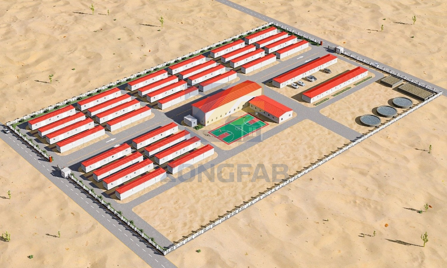 What is Z-Folding Container House? saudi vision workers' camp construction project (2)
