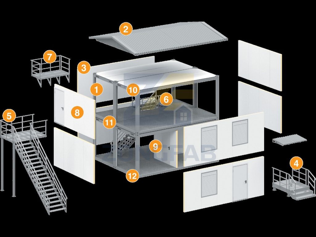 What is Office Container House? component flat pack container house