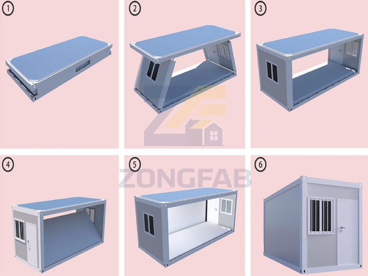 What is Z-Folding Container House? installatio folding house n