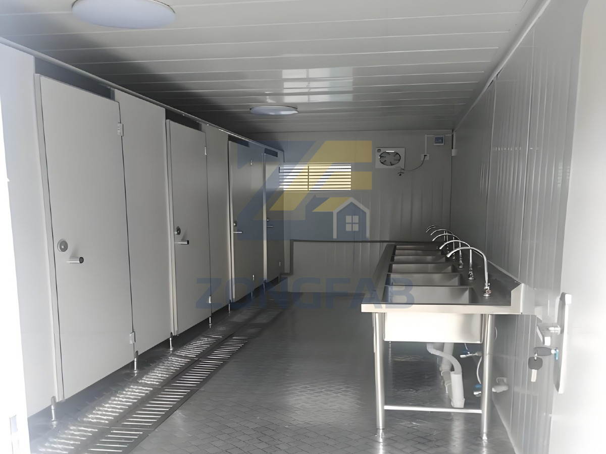 Interior Of Living Container Toilet
