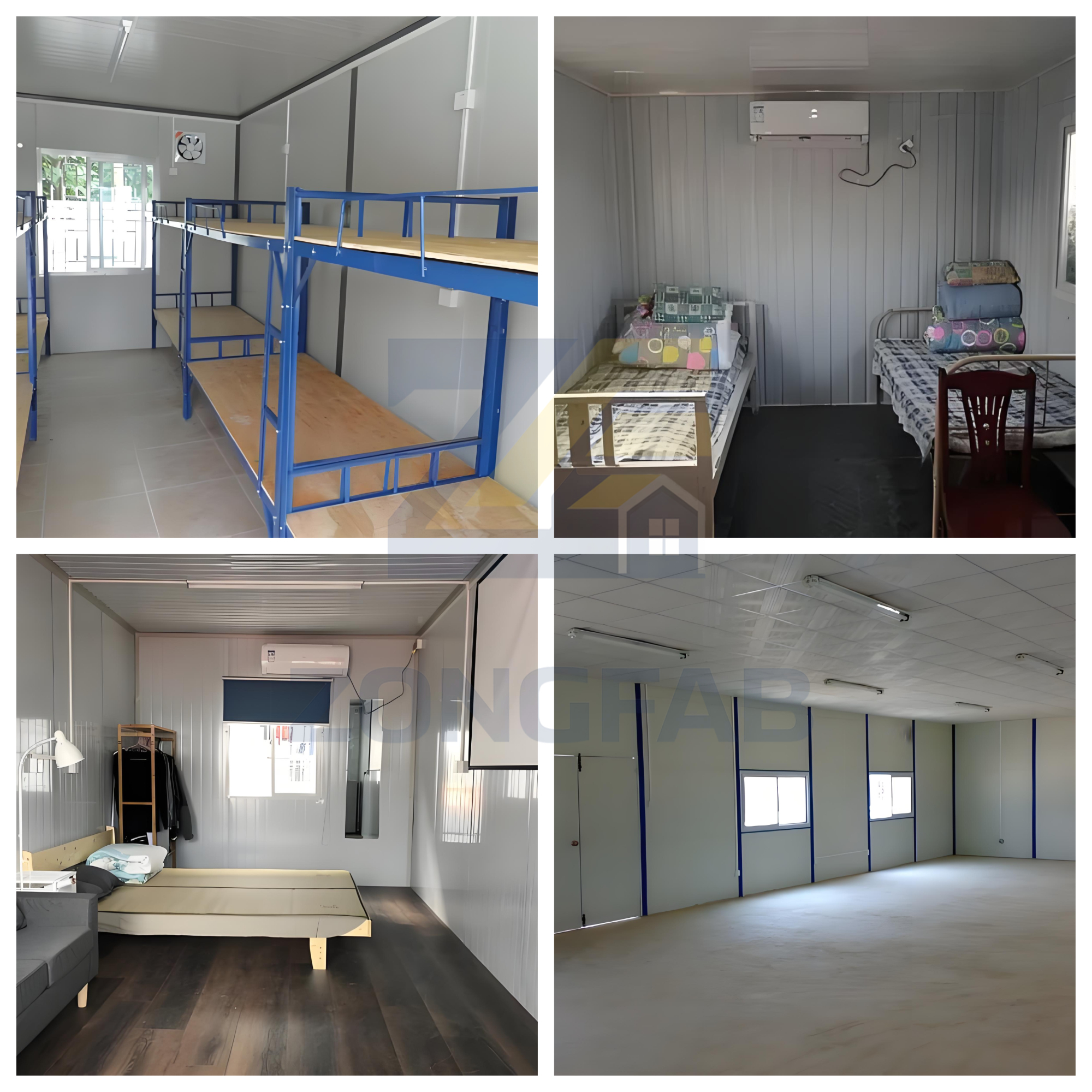 interior of sandwich panel house