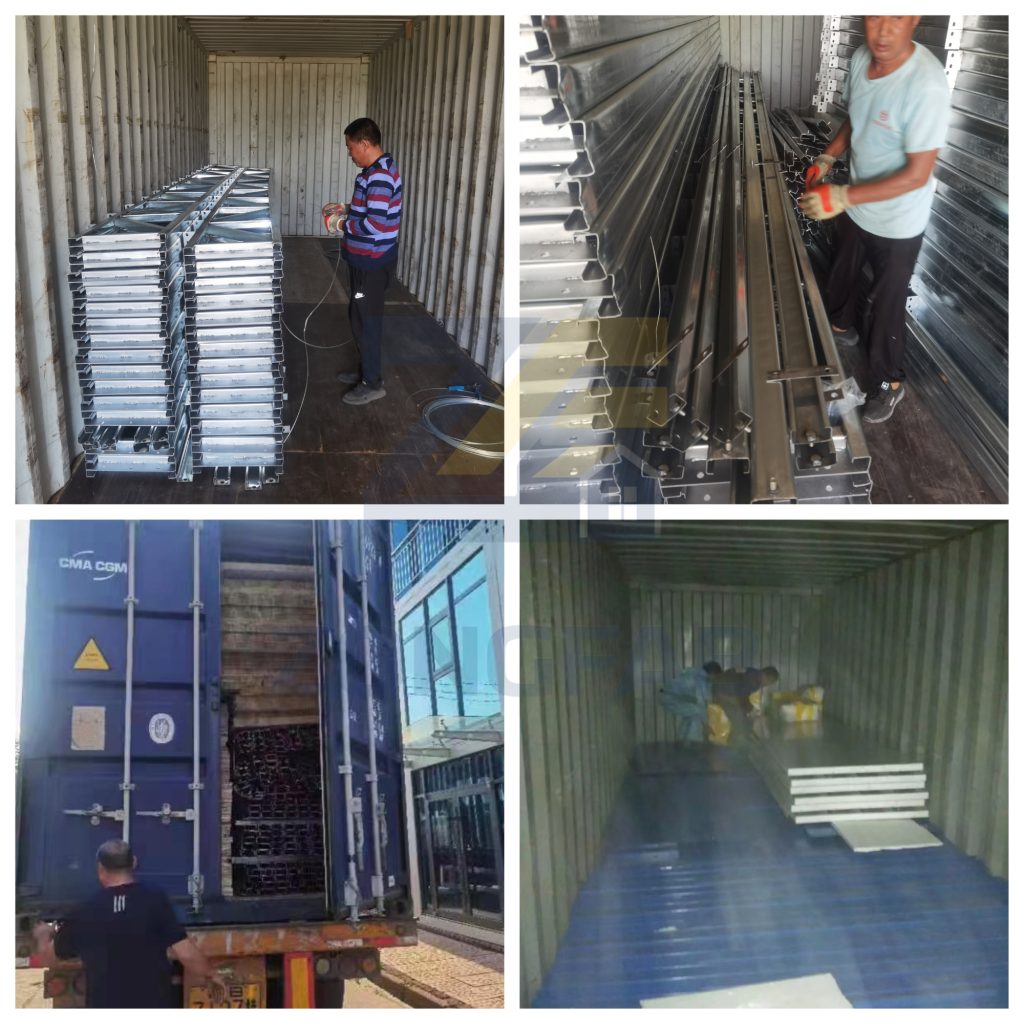 shipping sandwich panel house